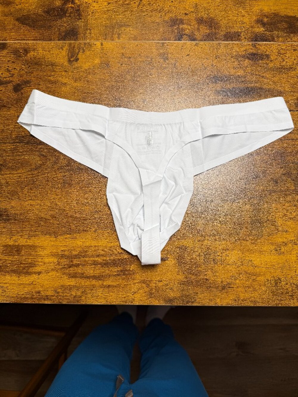 JJ Malibu: Lose-My-Breath Seamless Thong - White
